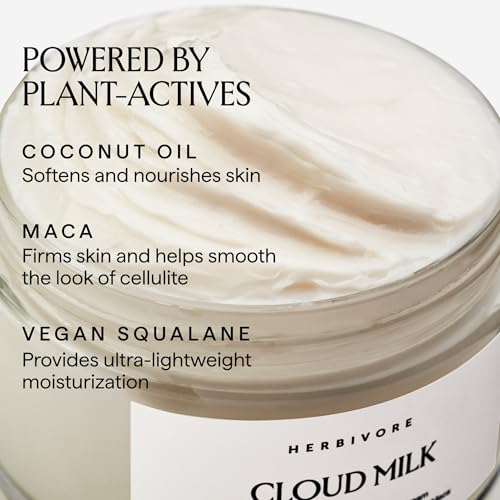 HERBIVORE Cloud Milk Coconut Firming Body Cream | Fast-Absorbing, 0.6 oz