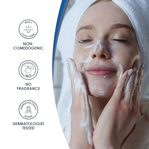 Vanicream Gentle Facial Cleaner, 2.5 Fl Oz, Formulated without Common Irritants for Sensitive Skin, Removes Makeup, Dirt & Excess Oils, Non-Comedogenic, pH-Balanced Face Wash