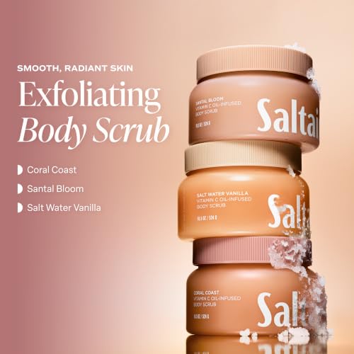 Saltair Vitamin C Oil-Infused Body Scrub | Coral Coast, 18.5 oz