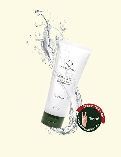 Purorganic Salt Scrub Deep Cleanser 240ml (8 fl oz) (Pack of 2)