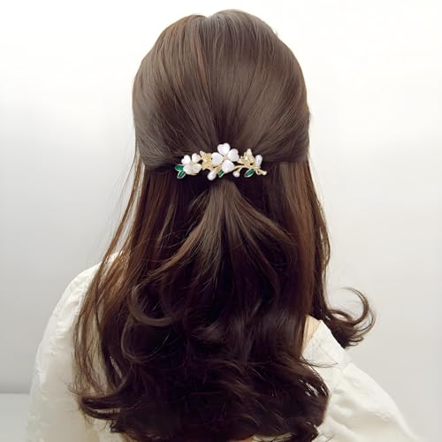 Soumimi Flower Hair Clips for Women Butterfly Flower Hairpins Metal Barrettes, Hair Accessories for Wedding Party Everyday, Gift for Mom Wife Lover