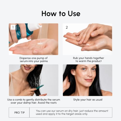 MAREE Hair Oil for Frizzy and Damaged Hair with Vitamins A, E, B5, 2 PACK - Anti Frizz Control Sérum for Curly Women & Men - Aceite de Argán Para el Cabello - Biotin Keratin Antifrizz Products