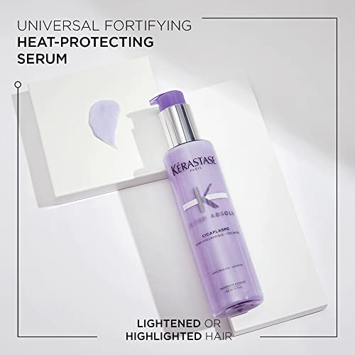 KERASTASE Blond Absolu Cicaplasme Serum - Hydrating Leave In Serum For Color Treated Hair, Heat Protects Up To 450°F, Strengthens and Prevents Breakage