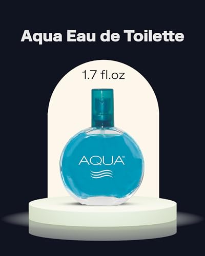 PB ParfumsBelcam Aqua Eau de Toilette Spray for Women – Fresh Fruity Floral Perfume with Mandarin, Freesia, Musk & Wood Notes – Everyday Day-to-Night Fragrance, Great Gift Idea, 1.7 Fl Oz