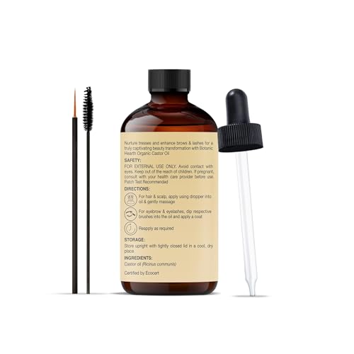 Botanic Hearth Castor Oil & Hair Treatment Oils 100% Pure & Natural - 2 Fl oz