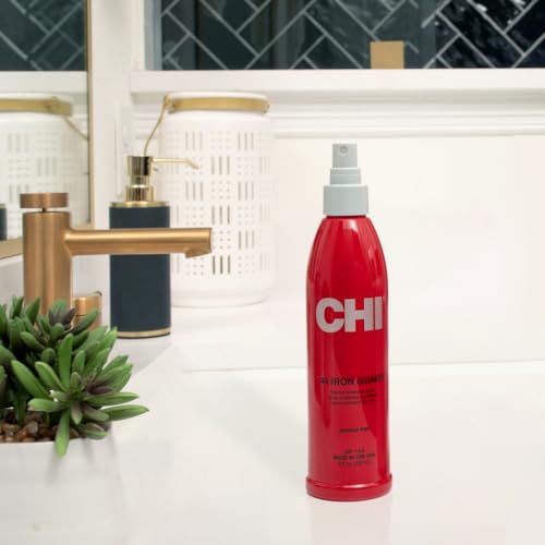 CHI 44 Iron Guard Thermal Protection Spray for Hair, Heat Damage Shield with Ceramic Minerals, Lightweight Styling Spray, Frizz Control & Shine Enhancer, 8 Fl Oz