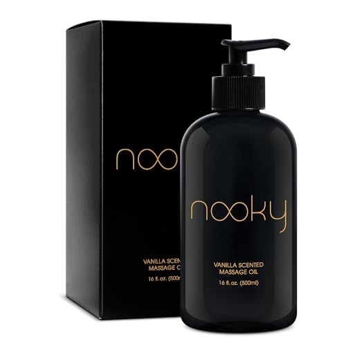 Nooky Vanilla Massage Oil with Fractionated Coconut Oil.16 Ounce