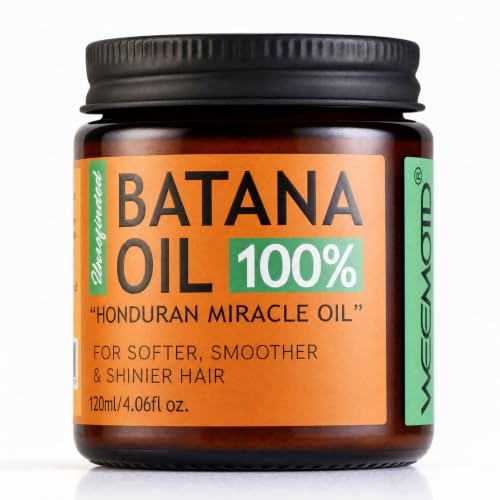 100% Raw Batana Oil for Hair from Honduras, 4.06 Fl Oz, Bright Coffee
