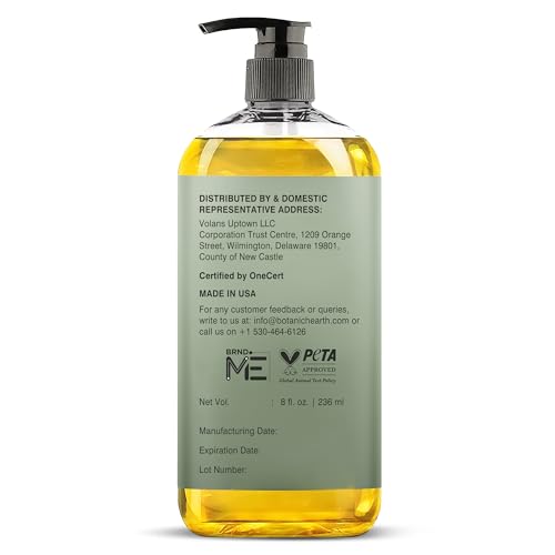 Botanic Hearth USDA Organic Jojoba Oil 100% Pure and Natural - 8 Fl oz