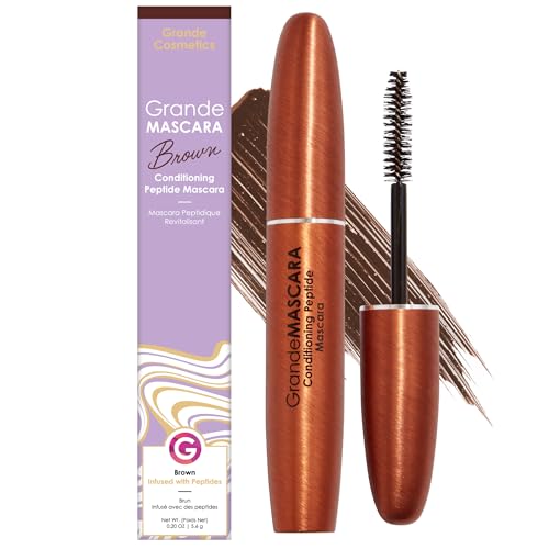 Grande Cosmetics GrandeMASCARA Conditioning Peptide Mascara, Brown, 0.2 oz