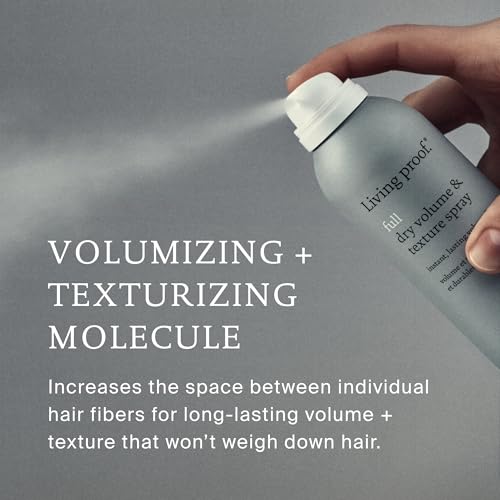 Living Proof Full Dry Volume & Texture Spray – Instant Volume, Texture, Oil Absorption, Heat Protection, Lightweight Hold for Fine or Flat Hair, 7.5 oz