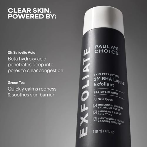 Paula's Choice SKIN PERFECTING 2% BHA Liquid Exfoliant, 4 Fl Oz