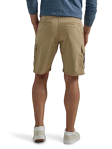 Wrangler Authentics Men's Classic Cargo Stretch Short, Grain Twill, 36