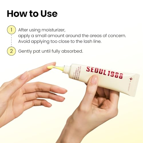 K-SECRET SEOUL 1988 Retinal Eye Cream | Retinal Liposome 4% for Dark Circles & Crow's Feet Care | Niacinamide, Bakuchiol, and Fermented Bean | Korean Skincare, 30ml / 1.01 fl oz