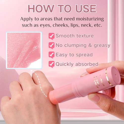 Wrinkle Bounce Multi Balm - Under Eye Cream - All-In-One Hydrating Balm Eye Stick & Moisture Ba lm Stick - Wrin kle Cream for Women Korean Skincare - Reduce Wrinkles & Moisturizing - Women Gifts