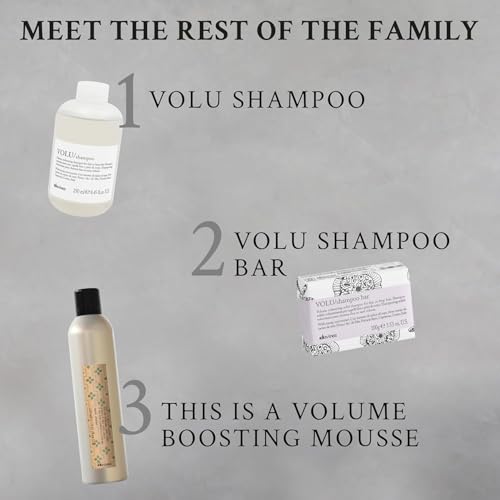 Davines VOLU Shampoo Gentle VOLUmizing, Enhance Body & Shine For Fine Hair
