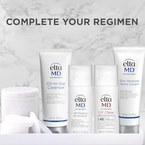 EltaMD Skin Restore Hand Cream, Ceramide Moisturizer for Dry Skin, 2.5 oz
