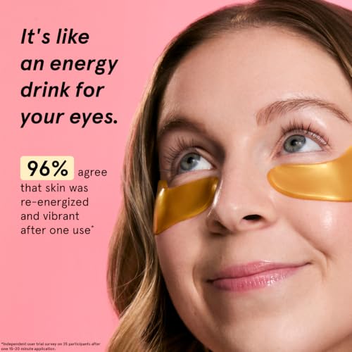 grace & stella Award Winning Under Eye Mask - Birthday Gifts for Women - Gel Eye Patches for Dark Circles, Puffy Eyes, Wrinkles, Undereye Bags - Gifts for Teen Girls - Vegan (48 Pairs, Gold)