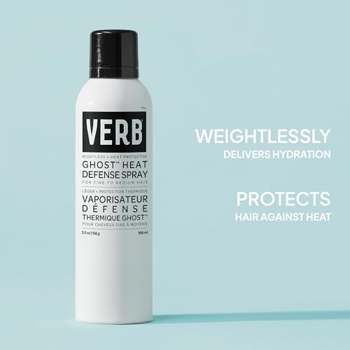 VERB Ghost Heat Defense Spray, 5.5 oz, Fine Hair Weightless Heat Protectant