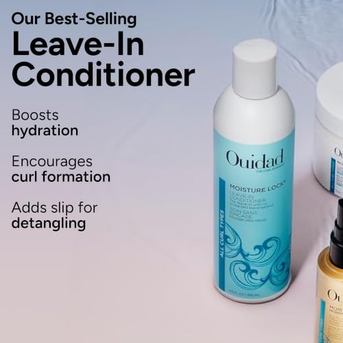 Ouidad Moisture Lock Leave In Conditioner for Curly Hair & Styling Primer