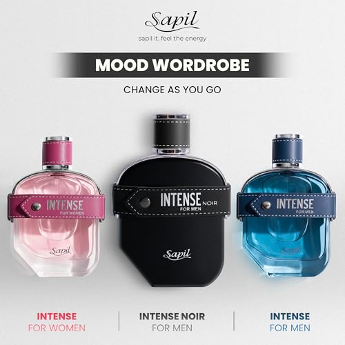 Sapil Intense Noir Perfume with Amber Leather for Bold Evenings EDP 100ml