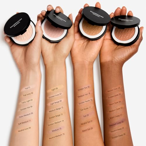 bareMinerals Original Pressed Powder Foundation, Medium Beige 12, 0.3 oz