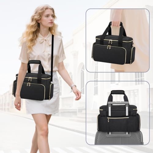 GDNasist Large Makeup Bag, Portable Travel Makeup Bag Organizer
