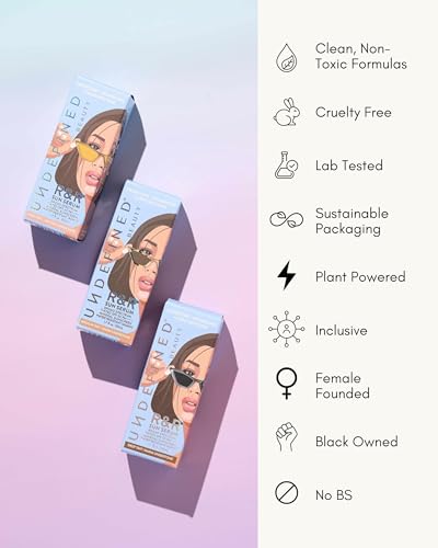 Undefined R&R Sun Serum SPF 50 PA++++ Tinted Mineral Sunscreen with Niacinamide, Water Resistant Broad Spectrum Protection & Blue Light Defense (Light Tint)