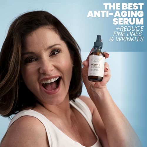 Eva Naturals Vitamin C Serum Plus with Hyaluronic Acid & Retinol, 2 oz