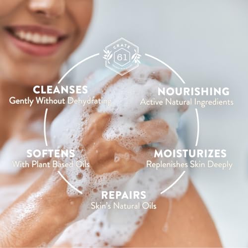 Crate 61 Organics, Handmade in Canada, Plant Based Cold Process Natural Bar Soap, With Premium Essential Oils, Dry Skin, Pack of 6 (Citrus)