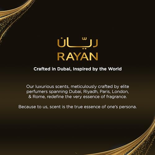 RAYAN Modern Oud Perfume for Men - Arabian Eau De Parfum, 100mL (3.34 Fl oz) Perfumes Arabes Para Hombres, Long Lasting Perfume with Oud, Sandalwood, Cardamom, Amber - An Ideal Gift for All Occasions
