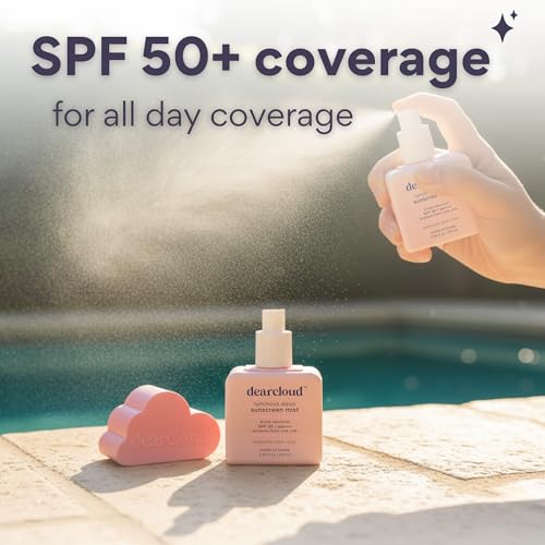 dearcloud Sun Mist SPF 30 – Cica & Hyaluronic Acid Spray (3.38 oz)