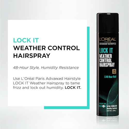 L'Oreal Paris LOCK IT Weather Control Hairspray (Packaging May Vary)