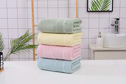 Aibaser Viscose from Bamboo and Cotton Bath Towels Set of 6-27x54 Inch Ultra Soft, Highly Absorbent Large Shower Towels for Bathroom, Spa & Gym