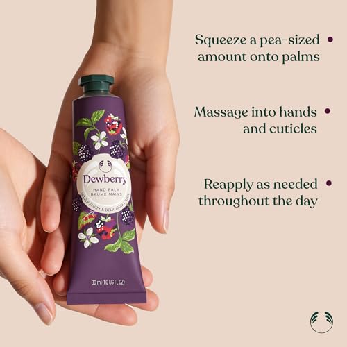 The Body Shop Dewberry Hand Balm | 96H Nourishing Moisture, 1.0 Oz
