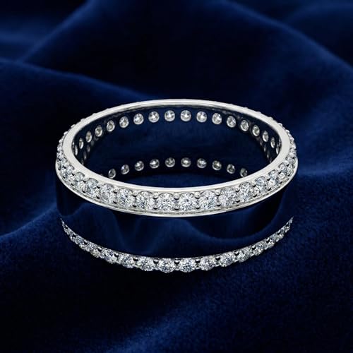 P3 POMPEII3 Pompeii Men's 1Ct Diamond Wedding Ring 8MM 14k Gold Polished Band Lab Grown (F/G,VS1-VS2)