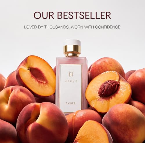 Merve Ambre Perfume for Women 3.4 Oz Long Lasting EDP Honey Caramel Peach