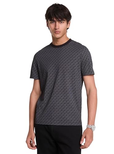 Michael Kors Men's MK Signature T-Shirt, Black, S