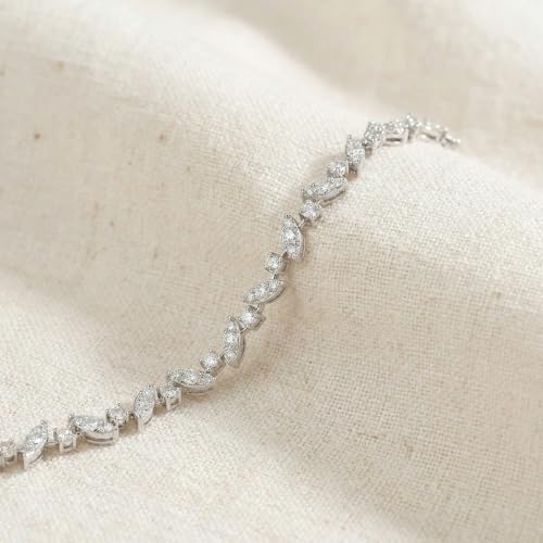 P3 POMPEII3 Pompeii 3.70Ct 14k White Gold Diamond Tennis Bracelet 7" Lab Grown (G,VS2-SI1)