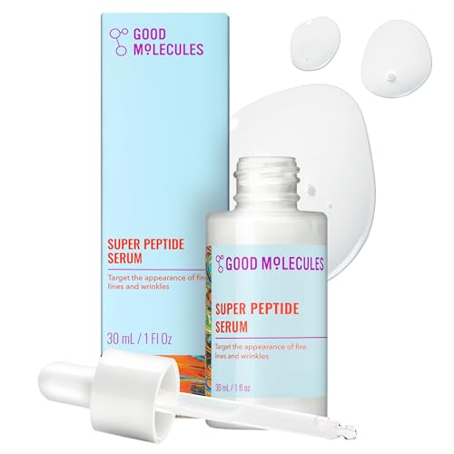 Good Molecules Super Peptide Serum - Anti-aging Facial Serum with Peptides and Copper Tripeptides to Plump and Firm - Water-Based Skincare for Face