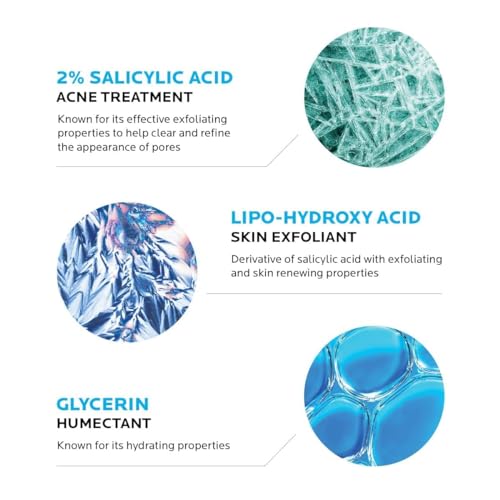 La Roche-Posay Effaclar Medicated Acne Face Wash with Salicylic Acid, 6.8oz