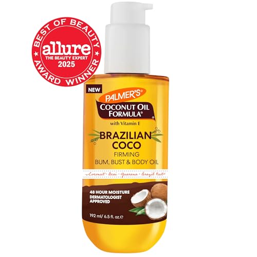 Palmer's Brazilian Cocoa Firming Body Oil, Coconut Oil Formula (6.5 Fl Oz)