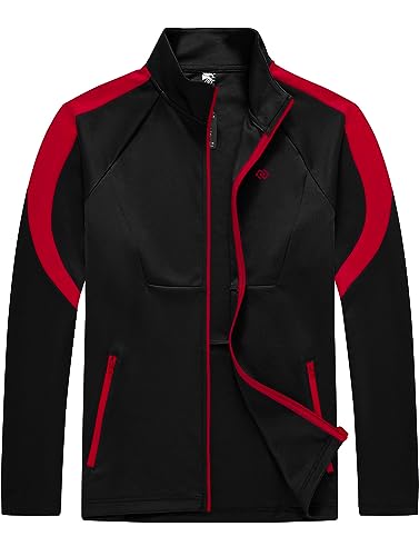 MoFiz Men's Tracksuits Sweatsuits for Men Athletic Set 2 Piece Track Suits Jogging Casual Warm Up Full Zip Running Sports Black Wine Red XL