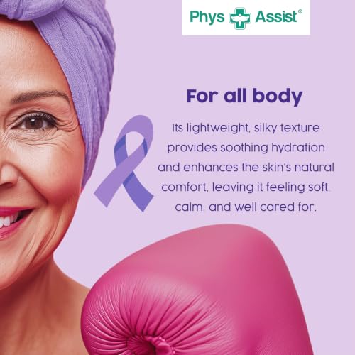 PhysAssist - Oncology Body Cream with Botanicals, 4 oz. Soothing and Hydrating to Stressed Skin. Made with Oils of Lavender, Calendula, and Peppermint. Non-Irritant, Clinically Tested.