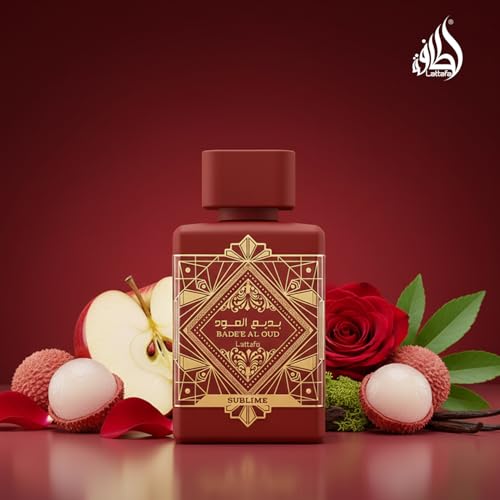 Lattafa Bade'e Al Oud Sublime - Tropical, Fruity, Fresh, Vanilla - Eau de Parfum Long-Lasting Fragrance for Unisex, 3.40 Ounce / 100 ml