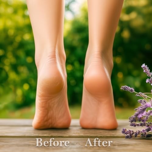 Dry Cracked Heel Repair Balm, Organic Foot Cream for Dry Feet & Callus