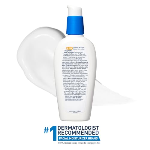 CeraVe AM Facial Moisturizing Lotion SPF 50, Face Moisturizer with SPF, 3oz