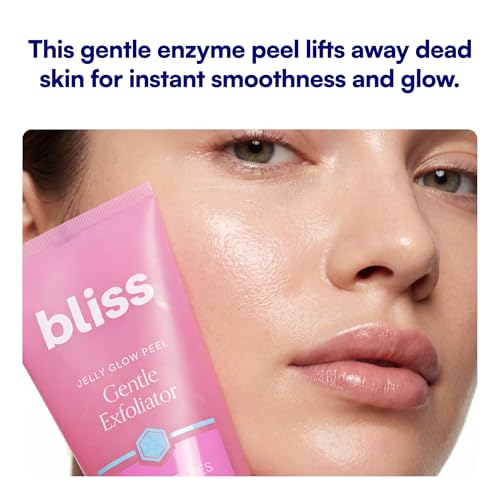 Bliss Jelly Glow Peel Enzyme Cleanser and Exfoliator - 4 Oz - Vegan Formula