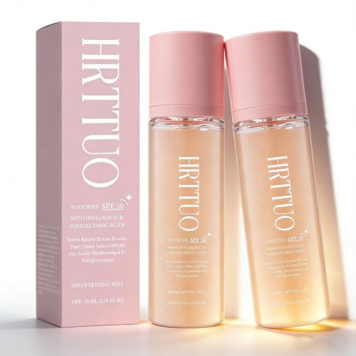 SPF Setting Spray for Face & Body - Sheer Sunscreen Mist SPF 50, Makeup-Friendly Setting Mist with Hydrating Glow, Reef-Safe & Non-Greasy for Beach, Wedding, Daily Wear (2)