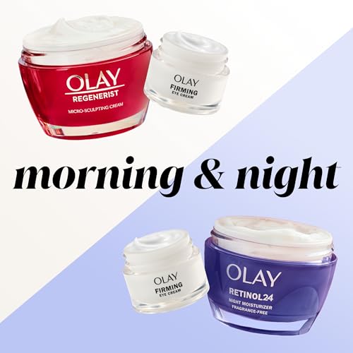Olay Regenerist Collagen Peptide 24 Firming Eye Cream, Fragrance-Free Anti Aging Eye Treatment with Collagen Peptide and Vitamin B3+, Moisturizing Eye Cream for Wrinkles, 0.5 Fl Oz